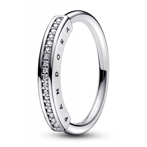 Pandora 192283C01 Damen-Ring I-D Pavé Silber