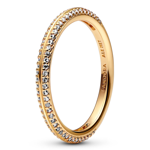 Pandora 169679C01 Damen-Ring Goldfarben Pavé