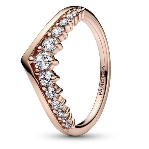 Pandora 182320C01 Damen-Ring Schwebender Wunsch Pavé Roségoldfarben