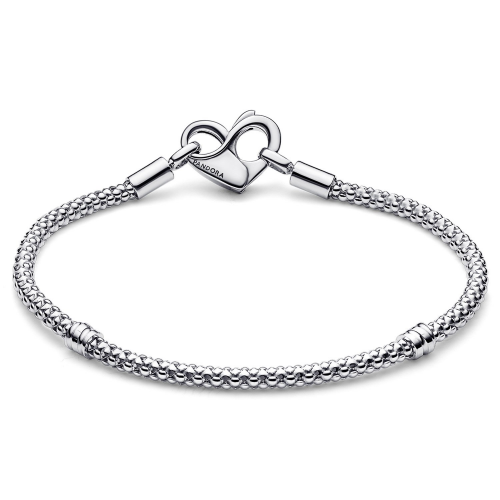 Pandora 592453C00 Charm-Armband für Damen Silber 925 Nietenkette