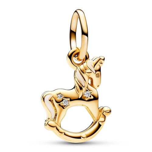 Pandora 762978C01 Charm-Anhänger Schaukeleinhorn Goldfarben