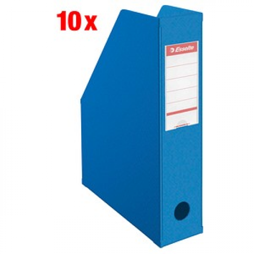 10 Esselte Stehsammler 56005 blau Kunststoff, DIN A4