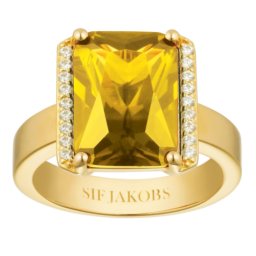 Sif Jakobs Jewellery SJ-R42267YELCZ-YG Damenring Roccanova Altro Grande Goldfarben