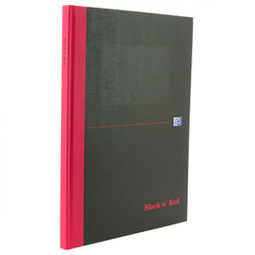 OXFORD Notizbuch Black n' Red DIN A4 kariert, schwarz Hardcover 192 Seiten