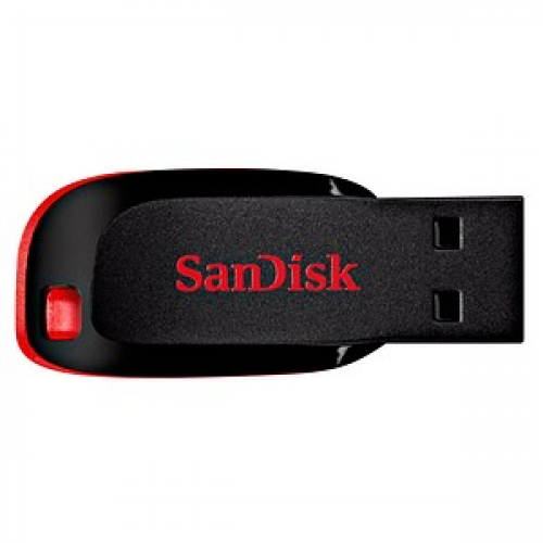 SanDisk USB-Stick Cruzer Blade schwarz, rot 16 GB