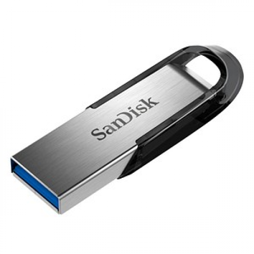 SanDisk USB-Stick Ultra Flair silber, schwarz 64 GB