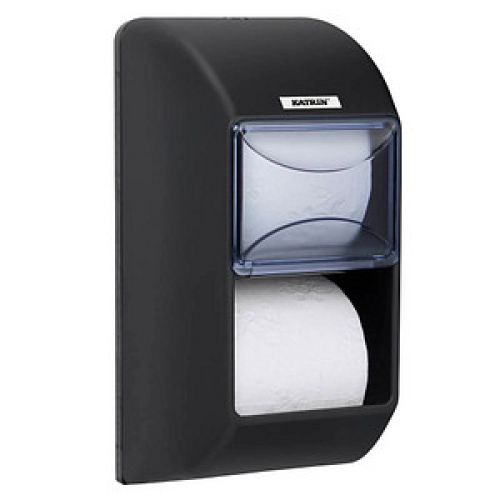 KATRIN Toilettenpapierspender 104452 schwarz Kunststoff