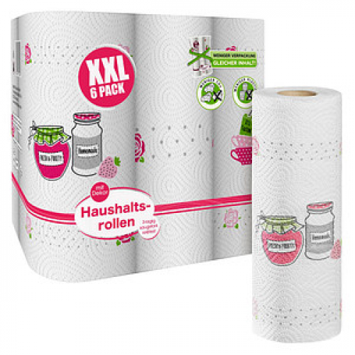 Küchenrollen XXL PACK 3-lagig, 6 Rollen