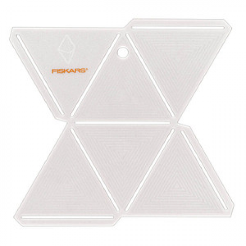 FISKARS® Stanzschablone 3D Diamant Vorlage weiß