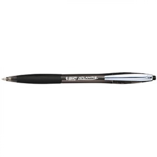 BIC Kugelschreiber ATLANTIS Soft schwarz Schreibfarbe schwarz, 1 St.