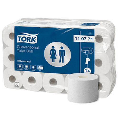 TORK Toilettenpapier T4 Advanced 2-lagig Recyclingpapier, 30 Rollen