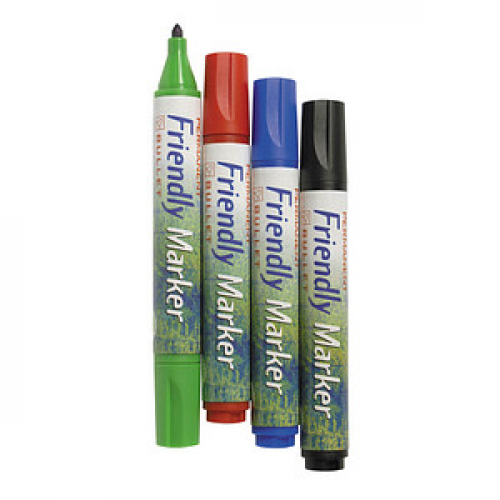 BALLOGRAF® Friendly Fine Permanentmarker-Set farbsortiert 1,5 - 3,0 mm, 4 St.