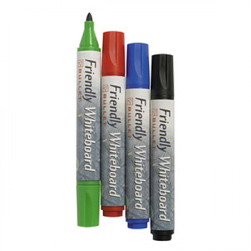 BALLOGRAF® Friendly Fine Whiteboard-Marker-Set farbsortiert 2,0 - 3,0 mm, 4 St.