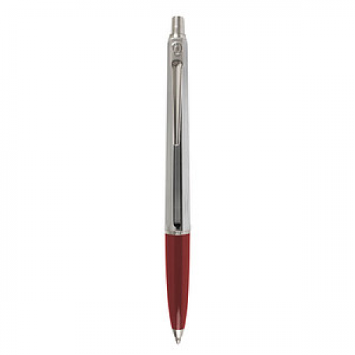 BALLOGRAF® Kugelschreiber Epoca Chrome rot Schreibfarbe blau, 1 St.