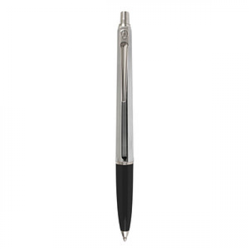 BALLOGRAF® Kugelschreiber Epoca Chrome schwarz Schreibfarbe blau, 1 St.