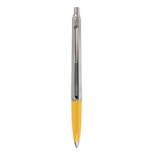 BALLOGRAF® Kugelschreiber Epoca Chrome gelb Schreibfarbe blau, 1 St.