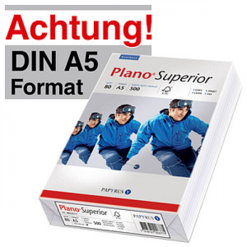 Plano Kopierpapier Superior DIN A5 80 g/qm 500 Blatt