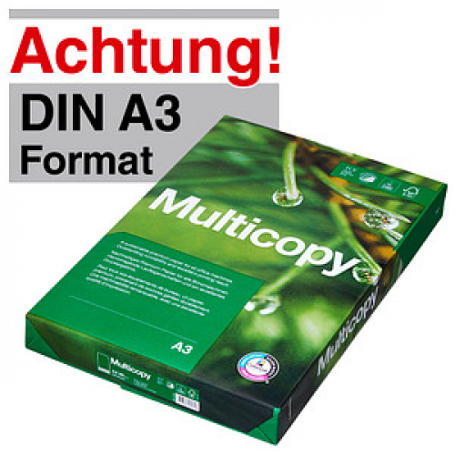 Multicopy Kopierpapier ORIGINAL DIN A3 80 g/qm 500 Blatt