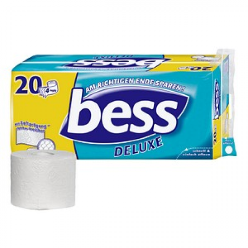 bess Toilettenpapier DELUXE 4-lagig, 20 Rollen