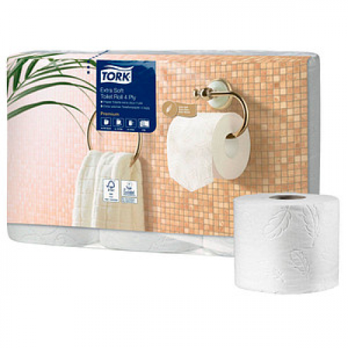 TORK Toilettenpapier T4 Premium Extra Soft 4-lagig, 42 Rollen