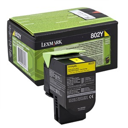 Lexmark 80C20Y0  gelb Toner