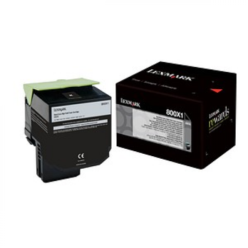 Lexmark 80C0X10  schwarz Toner