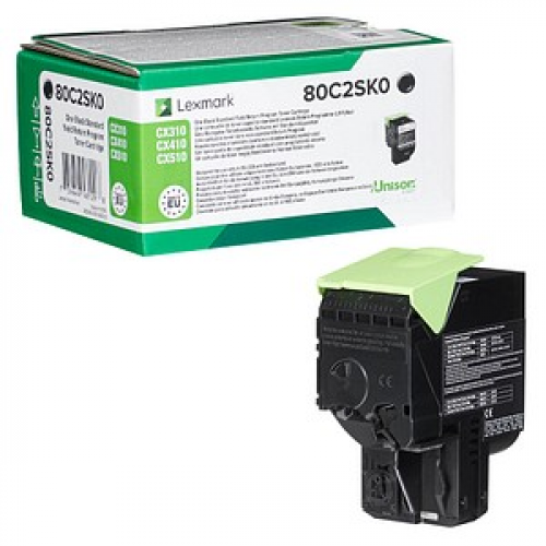 Lexmark 80C2SK0  schwarz Toner