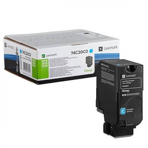 Lexmark 74C20C0  cyan Toner