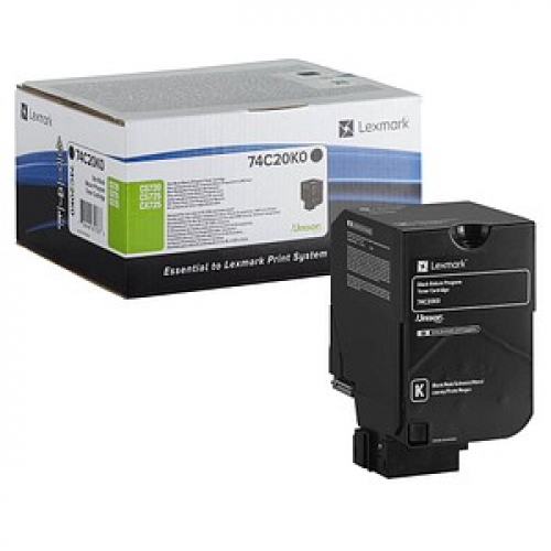 Lexmark 74C20K0  schwarz Toner