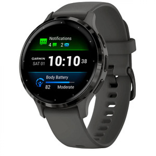 GARMIN Venu 3S Smartwatch kieselgrau, schiefergrau