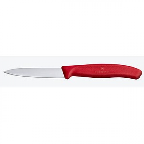 VICTORINOX Gemüsemesser Swiss Classic silber, rot, Klinge: 8,0 cm