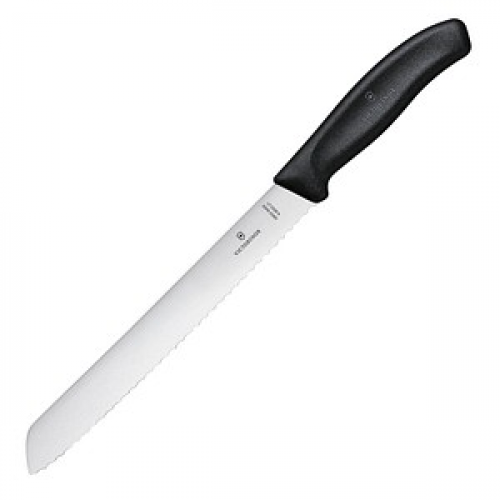 VICTORINOX Brotmesser silber glänzend, poliert, Klinge: 21,0 cm