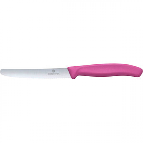 VICTORINOX Gemüsemesser Swiss Classic silber, pink glatt, Klinge: 11,0 cm