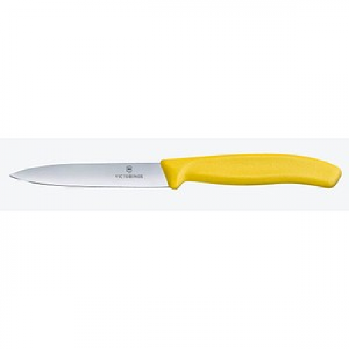 VICTORINOX Gemüsemesser Swiss Classic silber, gelb, Klinge: 10,0 cm