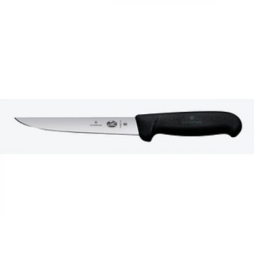 VICTORINOX Ausbeinmesser Fibrox silber, schwarz, Klinge: 12,0 cm