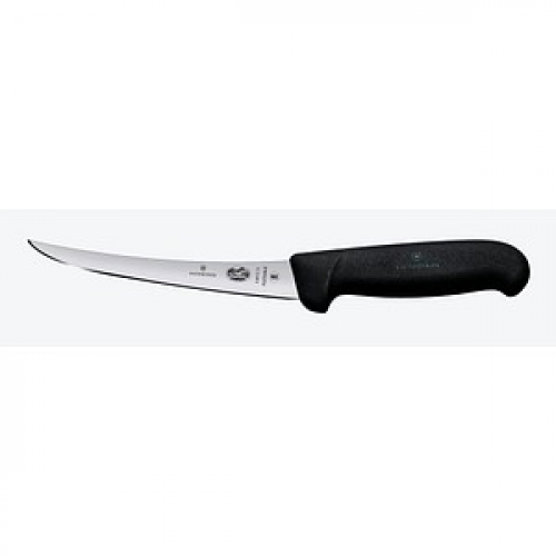 VICTORINOX Ausbeinmesser Fibrox silber, schwarz, Klinge: 12,0 cm