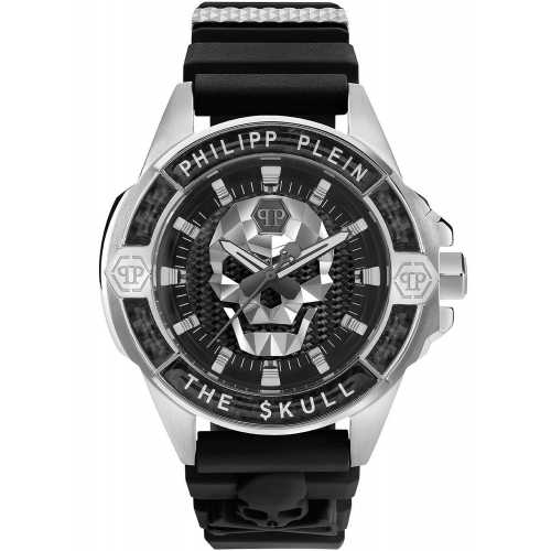 Philipp Plein PWAAA1622 Armbanduhr The $kull Karbonfaser Schwarz