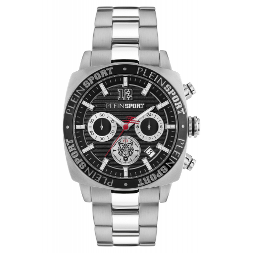 Philipp Plein PSGBA1123 Herren-Chronograph Wildcat Edelstahl/Schwarz