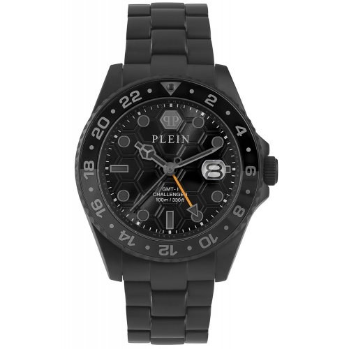 Philipp Plein PWYBA0923 Herrenuhr GMT-I Challenger Schwarz