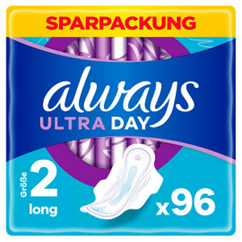 always Binden Ultra Day Long mit Flügeln, 96 St.