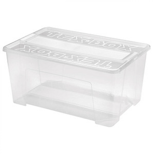 TEX Aufbewahrungsbox transparent 38,0 x 57,0 x 27,2 cm