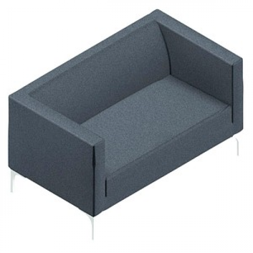 Quadrifoglio 2-Sitzer Sofa Arte grau weiß Stoff