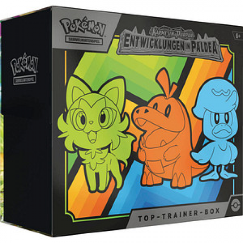 AMIGO Pokémon Karmesin & Purpur 02 Top-Trainer Box Kartenspiel