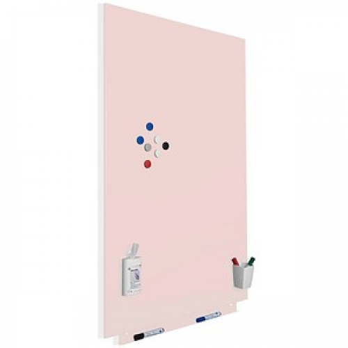 rocada Whiteboard Skin 100,0 x 150,0 cm pink lackierter Stahl