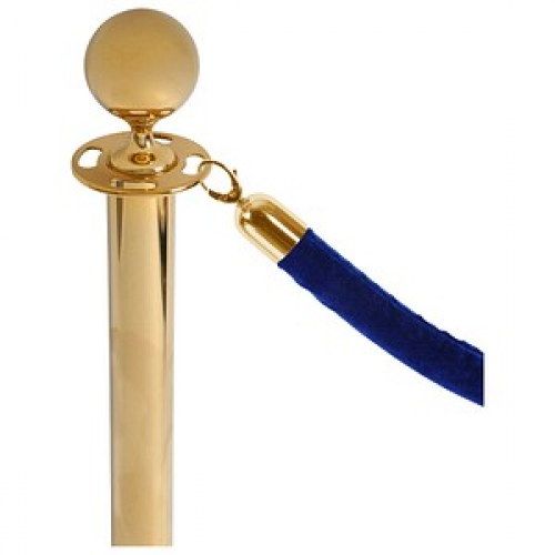 Showdown® Displays Absperrkordel Stoff blau, gold 150,0 cm