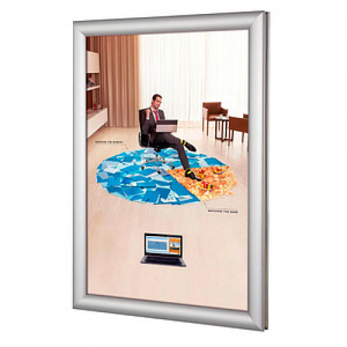 update displays  Klapprahmen Easy-Fix silber 45,0 x 62,4 cm