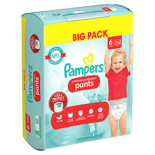 Pampers® Windeln premium protection™ BIG PACK Größe Gr.6 (15+ kg) für Kids und Teens (4-12 Jahre), 30 St.