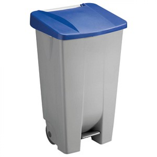 helit Mülleimer 120,0 l grau, blau