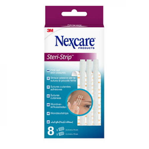 Nexcare™ Klammerpflaster Steri-Strip R150C weiß, 8 St.