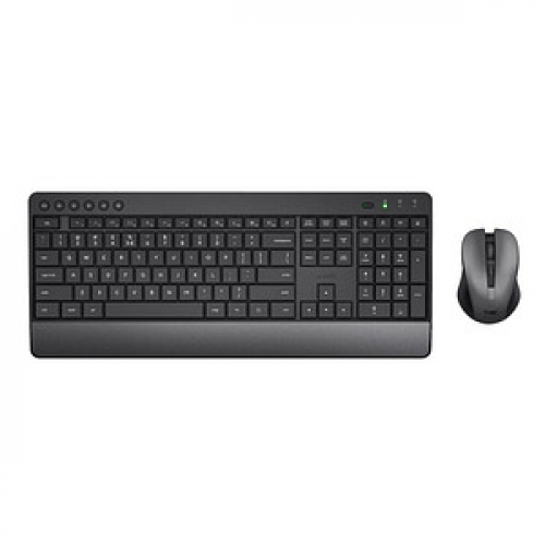 Trust Trezo Wireless Comfort Tastatur-Maus-Set kabellos schwarz